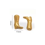 Gold color / 1 Piece Simple Retro Style Boot Shape Stainless Steel  Gold Color Women's Pendant Picture6